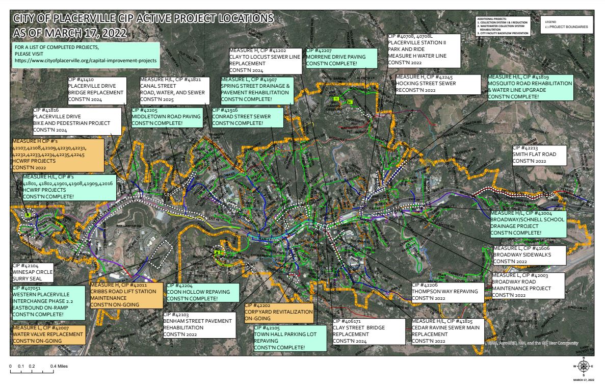 City Of Placerville California - Capital Improvement Projects